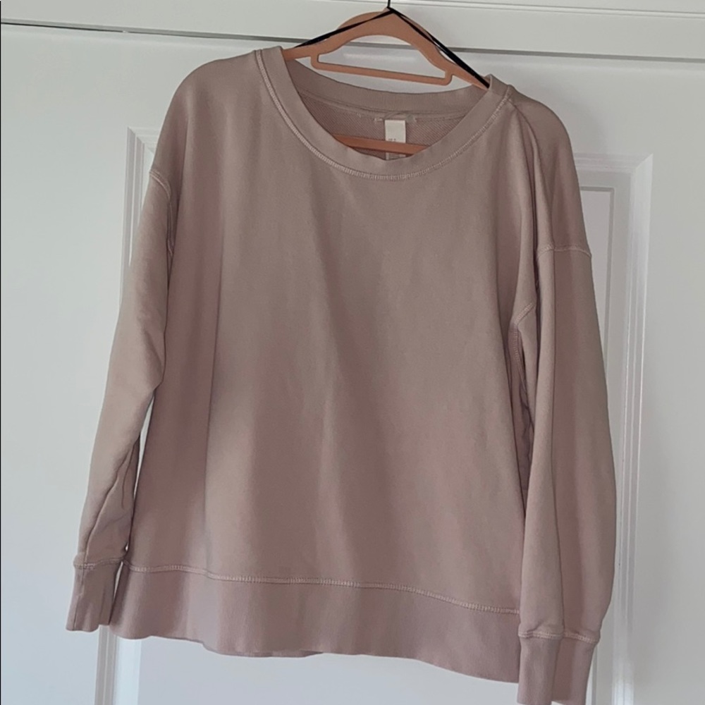 Cotton H&M Pink Sweatshirt Basic